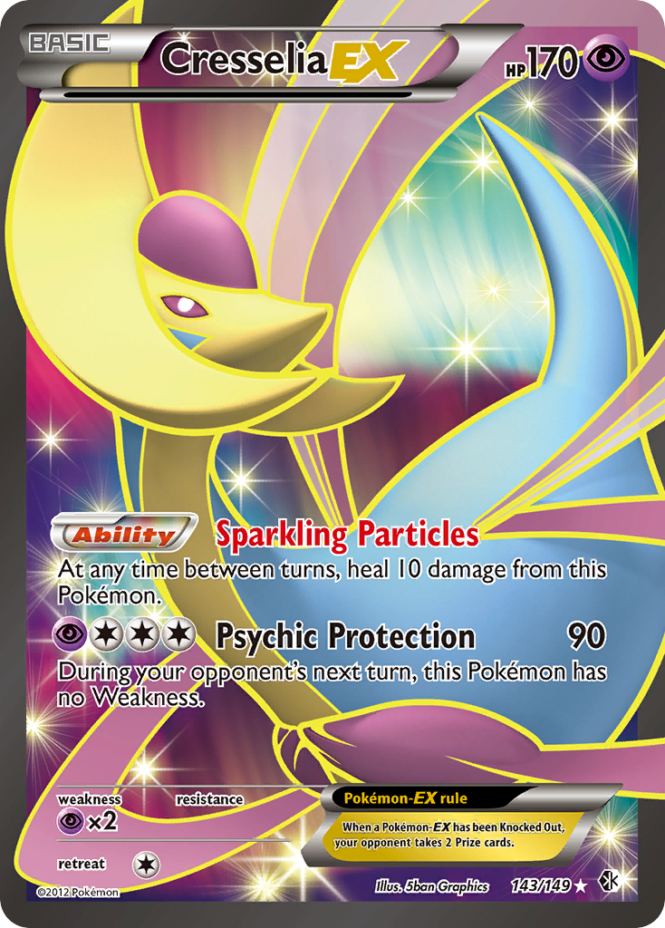 Cresselia EX (143/149) [Black & White: Boundaries Crossed] | Gear Gaming Bentonville