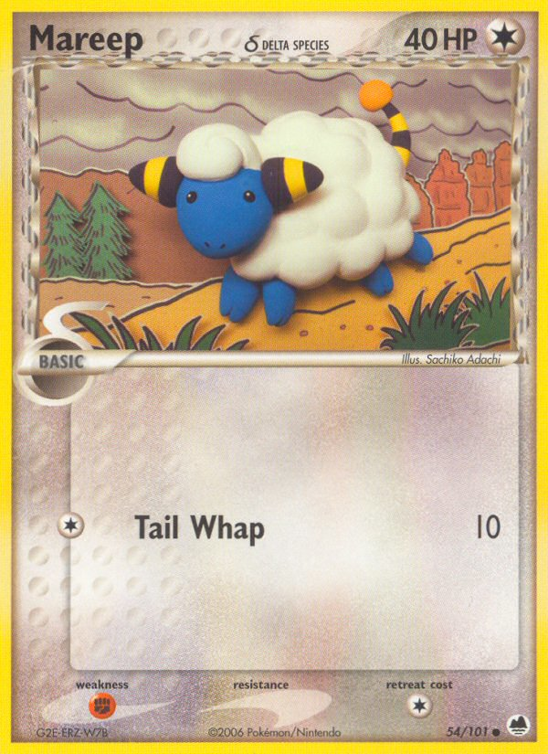 Mareep (54/101) (Delta Species) [EX: Dragon Frontiers] | Gear Gaming Bentonville