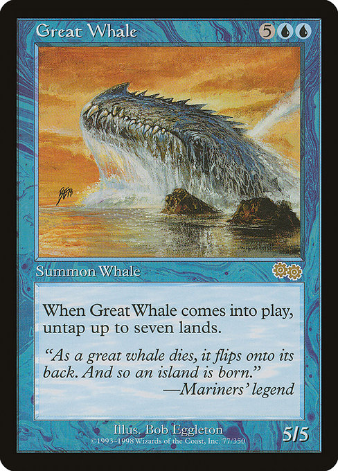 Great Whale [Urza's Saga] | Gear Gaming Bentonville