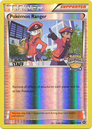 Pokemon Ranger (104/114) (Regional Championship Promo Staff) [XY: Steam Siege] | Gear Gaming Bentonville