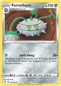 Ferrothorn (124/185) [Sword & Shield: Vivid Voltage] | Gear Gaming Bentonville