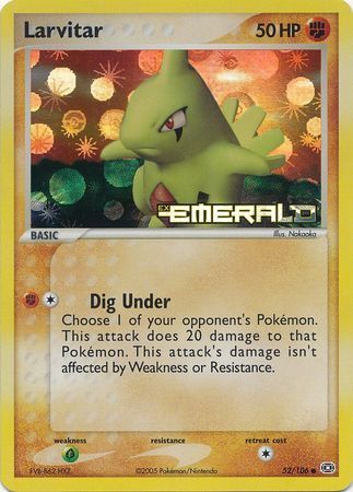 Larvitar (52/106) (Stamped) [EX: Emerald] | Gear Gaming Bentonville