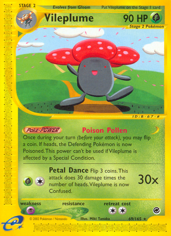 Vileplume (69/165) [Expedition: Base Set] | Gear Gaming Bentonville