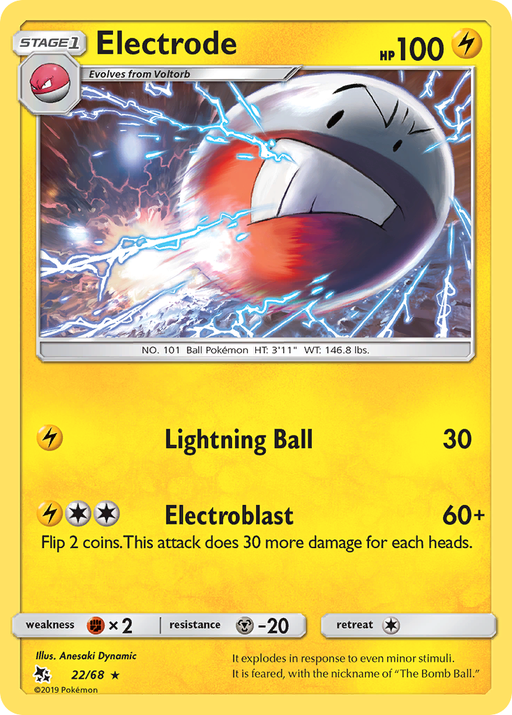 Electrode (22/68) [Sun & Moon: Hidden Fates] | Gear Gaming Bentonville