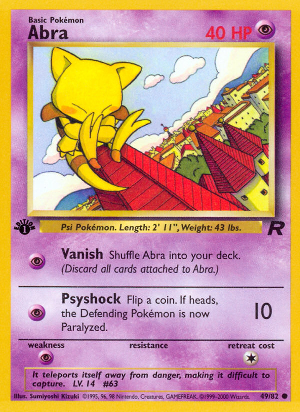 Abra (49/82) [Team Rocket 1st Edition] | Gear Gaming Bentonville