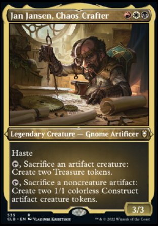 Jan Jansen, Chaos Crafter (Foil Etched) [Commander Legends: Battle for Baldur's Gate] | Gear Gaming Bentonville