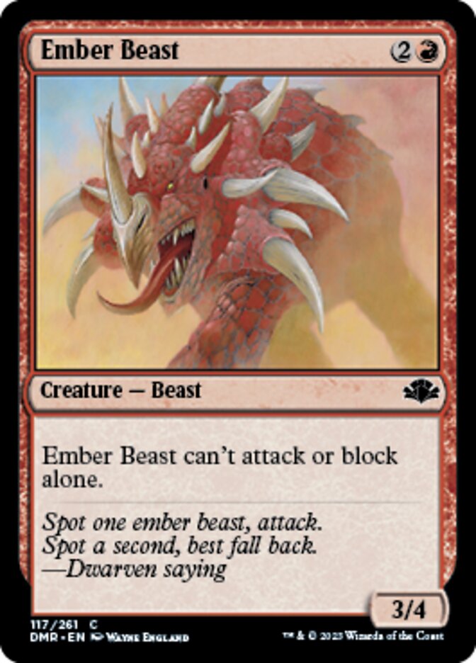 Ember Beast [Dominaria Remastered] | Gear Gaming Bentonville