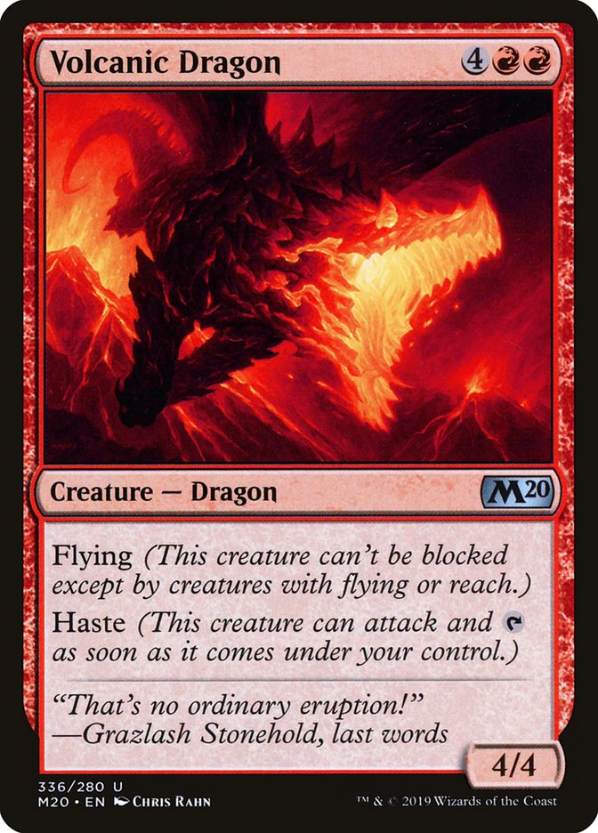 Volcanic Dragon [Core Set 2020] | Gear Gaming Bentonville