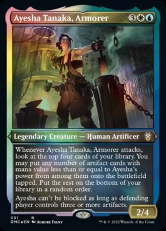 Ayesha Tanaka, Armorer (Foil Etched) [Dominaria United Commander] | Gear Gaming Bentonville