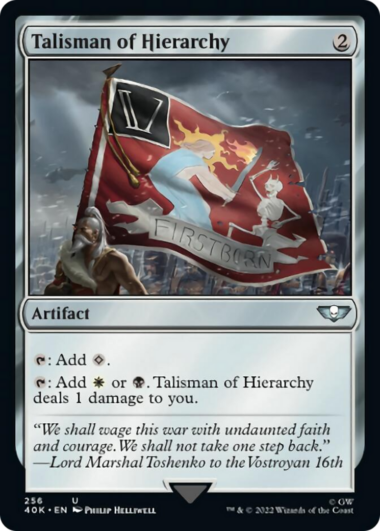 Talisman of Hierarchy (Surge Foil) [Universes Beyond: Warhammer 40,000] | Gear Gaming Bentonville