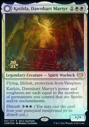 Katilda, Dawnhart Martyr // Katilda's Rising Dawn [Innistrad: Crimson Vow Prerelease Promos] | Gear Gaming Bentonville