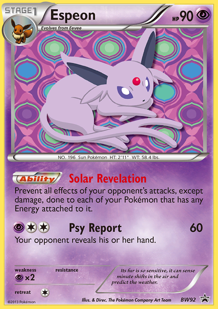 Espeon (BW92) [Black & White: Black Star Promos] | Gear Gaming Bentonville