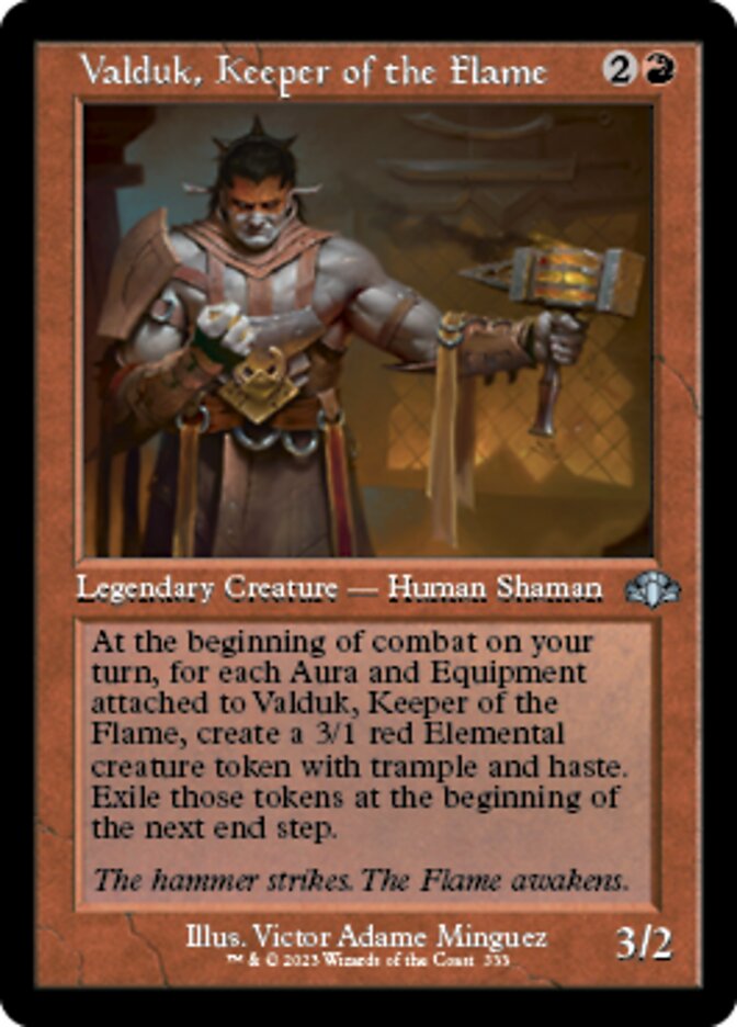 Valduk, Keeper of the Flame (Retro) [Dominaria Remastered] | Gear Gaming Bentonville