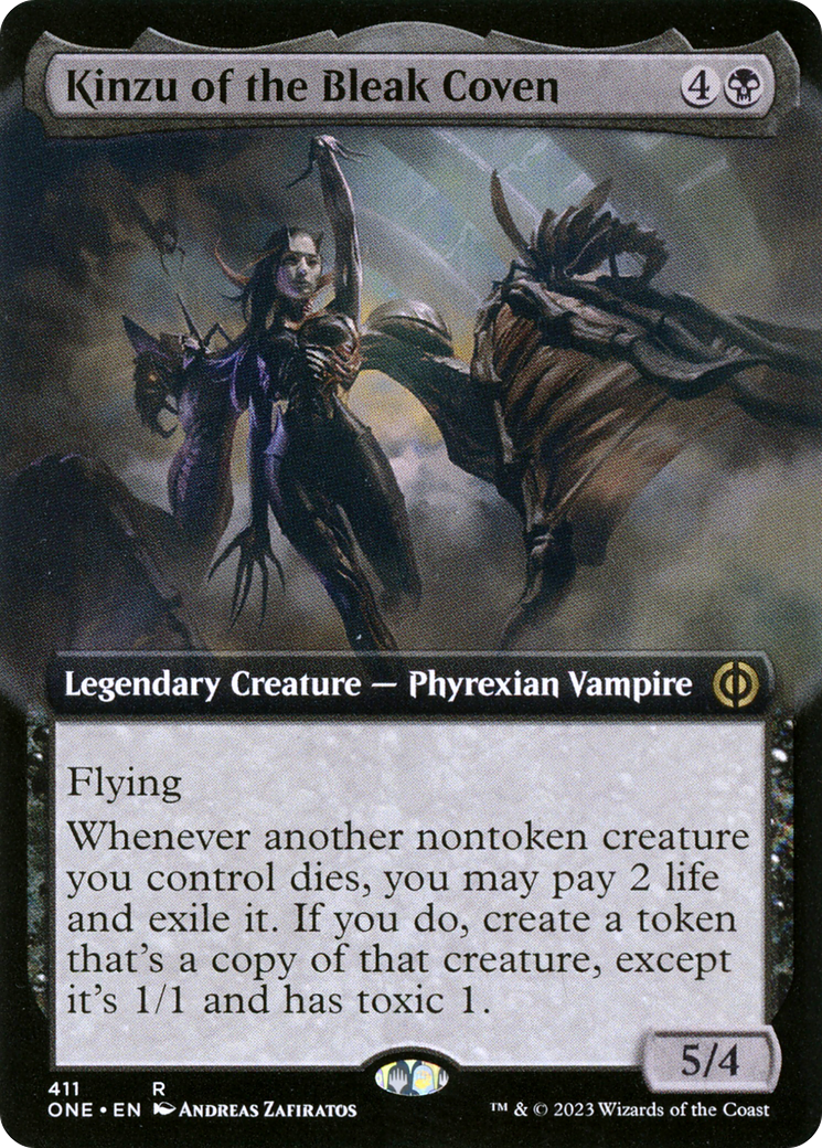 Kinzu of the Bleak Coven (Extended Art) [Phyrexia: All Will Be One] | Gear Gaming Bentonville