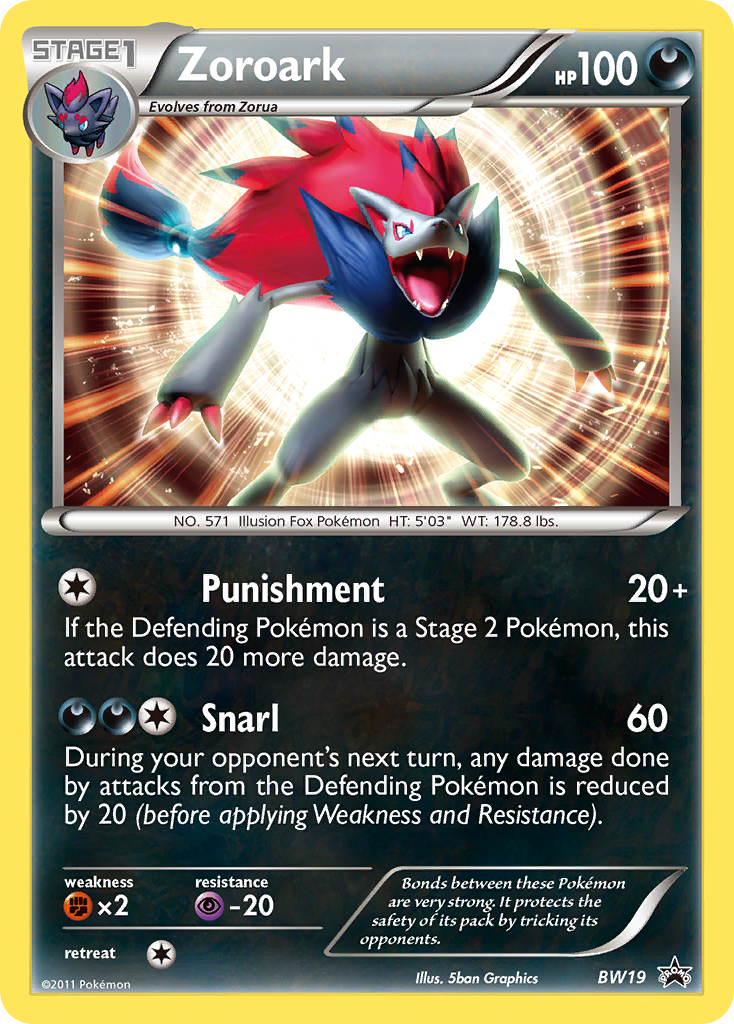 Zoroark (BW19) [Black & White: Black Star Promos] | Gear Gaming Bentonville