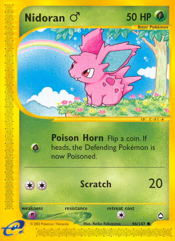 Nidoran (96/147) (Male) [Aquapolis] | Gear Gaming Bentonville