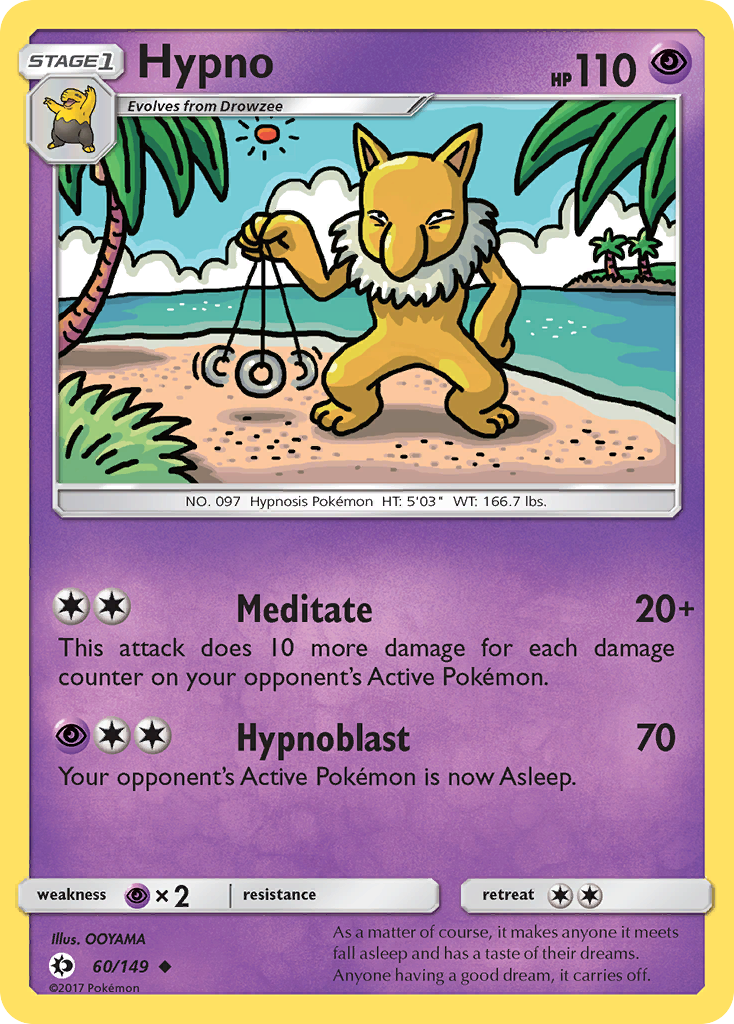 Hypno (60/149) [Sun & Moon: Base Set] | Gear Gaming Bentonville