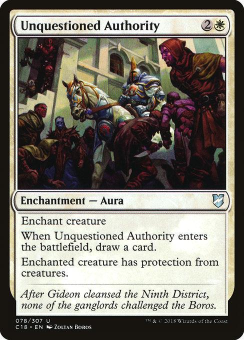 Unquestioned Authority [Commander 2018] | Gear Gaming Bentonville