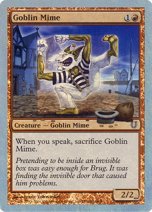 Goblin Mime (Alternate Foil) [Unhinged] | Gear Gaming Bentonville