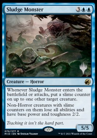 Sludge Monster (Promo Pack) [Innistrad: Midnight Hunt Promos] | Gear Gaming Bentonville