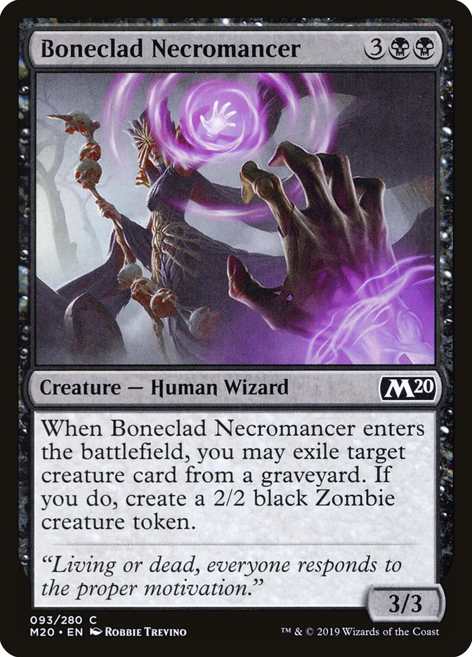 Boneclad Necromancer [Core Set 2020] | Gear Gaming Bentonville