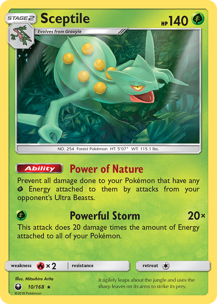Sceptile (10/168) [Sun & Moon: Celestial Storm] | Gear Gaming Bentonville