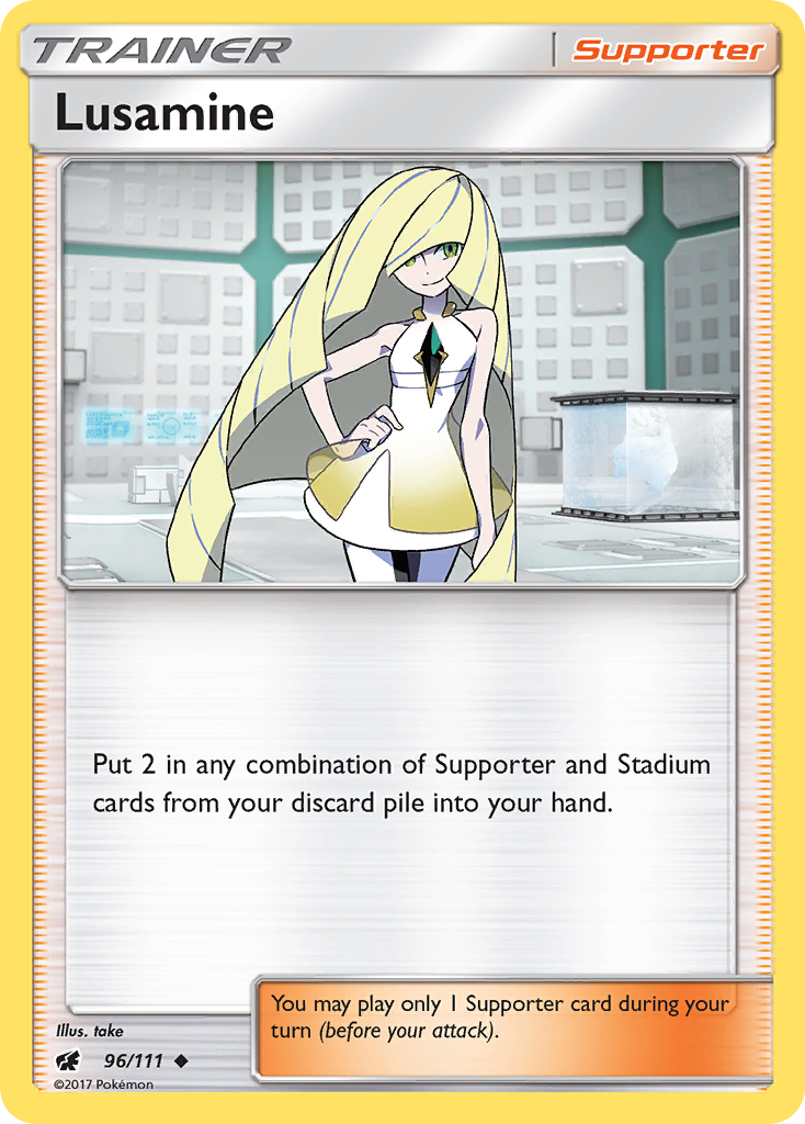 Lusamine (96/111) [Sun & Moon: Crimson Invasion] | Gear Gaming Bentonville