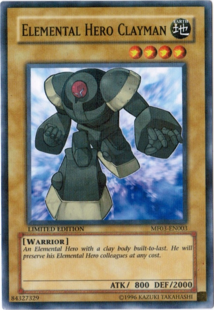 Elemental Hero Clayman [MF03-EN003] Parallel Rare | Gear Gaming Bentonville