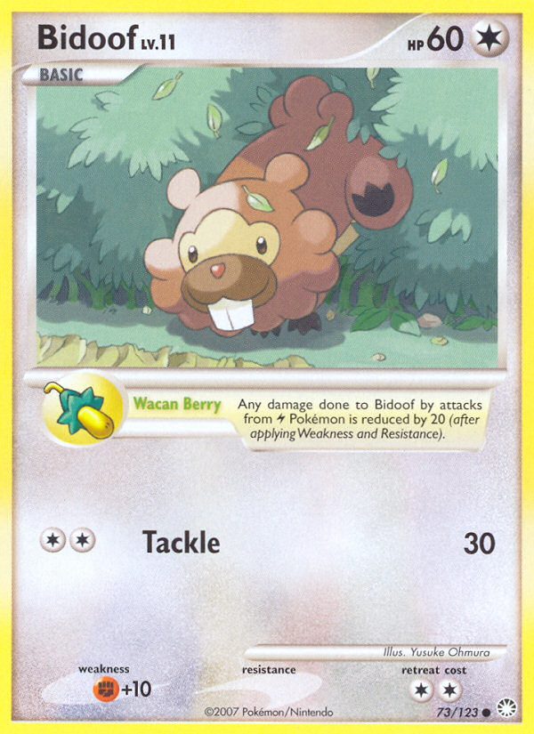 Bidoof (73/123) [Diamond & Pearl: Mysterious Treasures] | Gear Gaming Bentonville