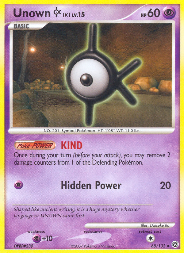 Unown K (68/132) [Diamond & Pearl: Secret Wonders] | Gear Gaming Bentonville