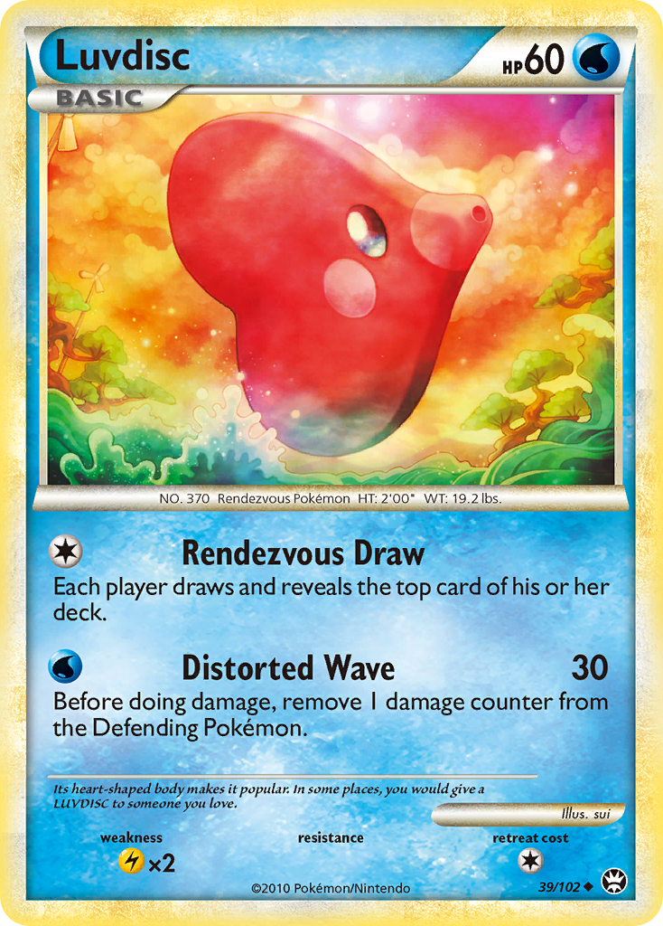 Luvdisc (39/102) [HeartGold & SoulSilver: Triumphant] | Gear Gaming Bentonville