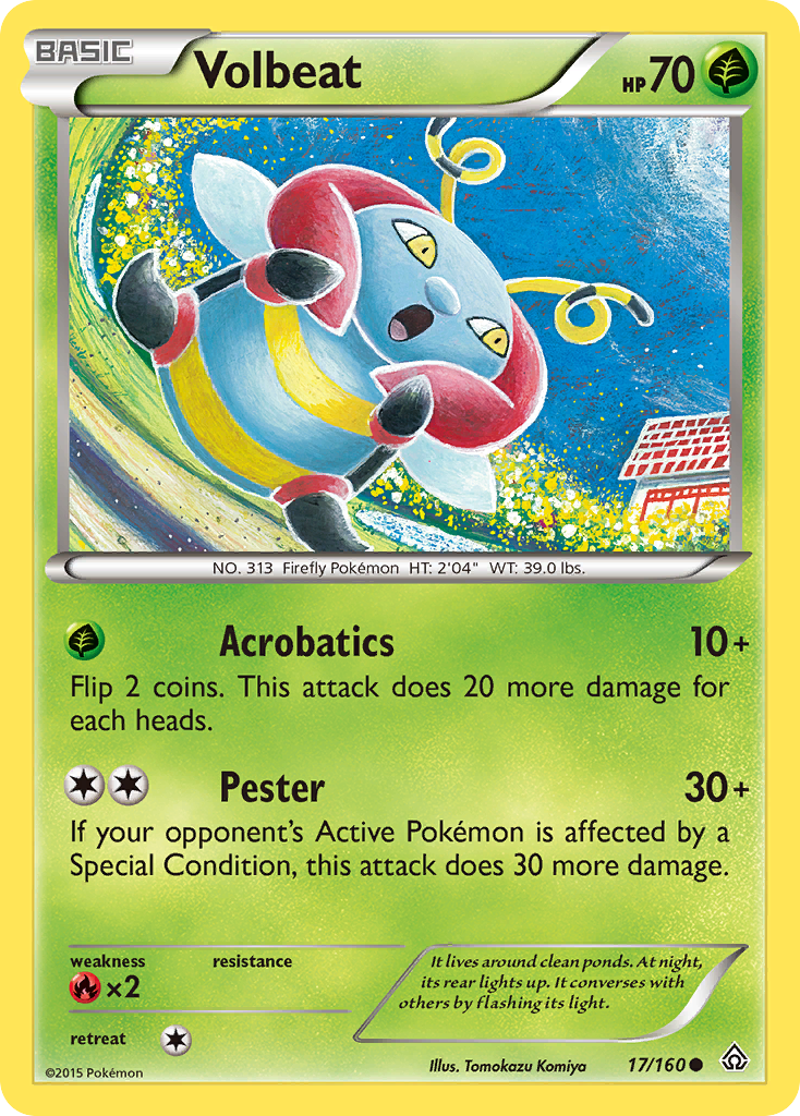 Volbeat (17/160) [XY: Primal Clash] | Gear Gaming Bentonville