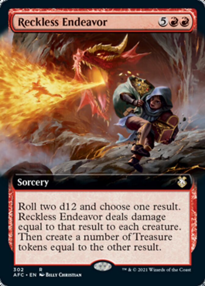 Reckless Endeavor (Extended) [Dungeons & Dragons: Adventures in the Forgotten Realms Commander] | Gear Gaming Bentonville