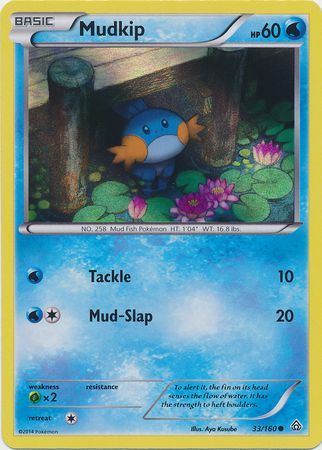 Mudkip (33/160) (Sheen Holo) [XY: Primal Clash] | Gear Gaming Bentonville