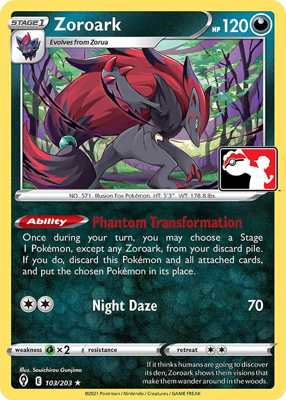 Zoroark (103/203) [Prize Pack Series One] | Gear Gaming Bentonville