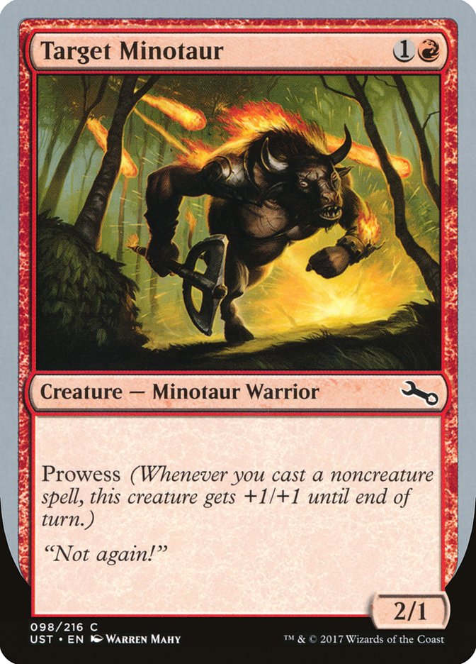 Target Minotaur (Fire Art) [Unstable] | Gear Gaming Bentonville