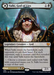 Valki, God of Lies // Tibalt, Cosmic Impostor (Borderless) [Kaldheim] | Gear Gaming Bentonville