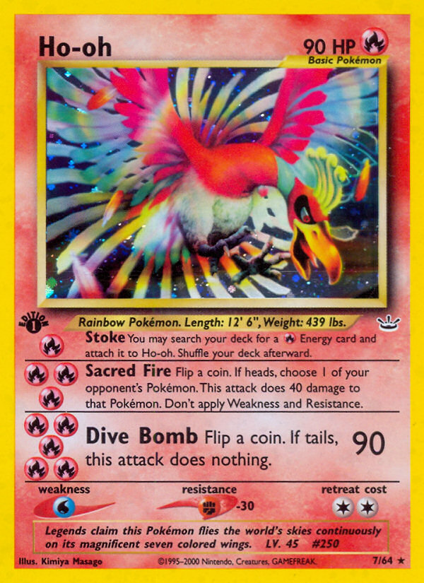 Ho-oh (7/64) [Neo Revelation 1st Edition] | Gear Gaming Bentonville