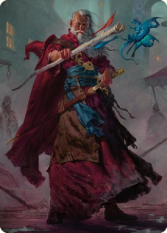 Elminster Art Card (64) [Commander Legends: Battle for Baldur's Gate Art Series] | Gear Gaming Bentonville