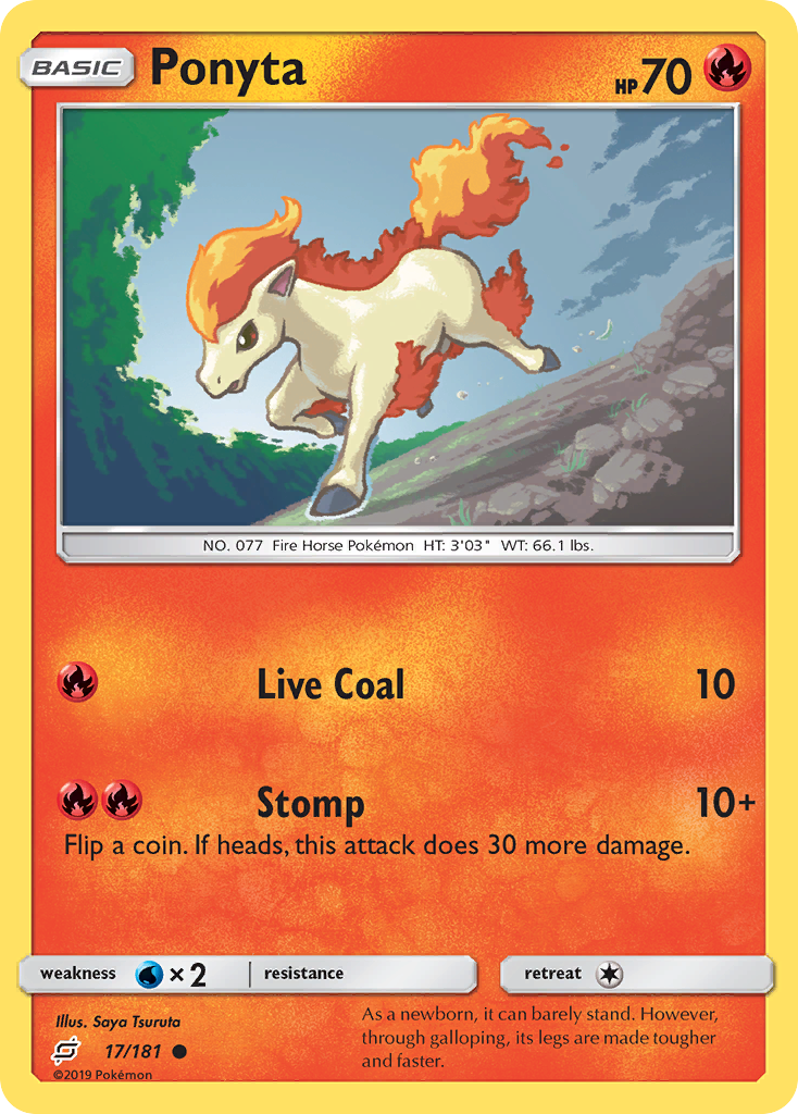 Ponyta (17/181) [Sun & Moon: Team Up] | Gear Gaming Bentonville