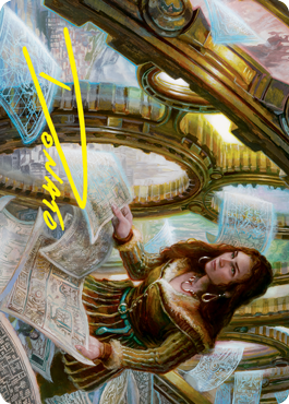 Cartographer's Survey Art Card (Gold-Stamped Signature) [Innistrad: Crimson Vow Art Series] | Gear Gaming Bentonville