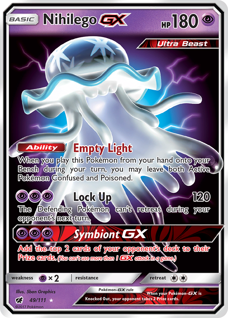 Nihilego GX (49/111) [Sun & Moon: Crimson Invasion] | Gear Gaming Bentonville