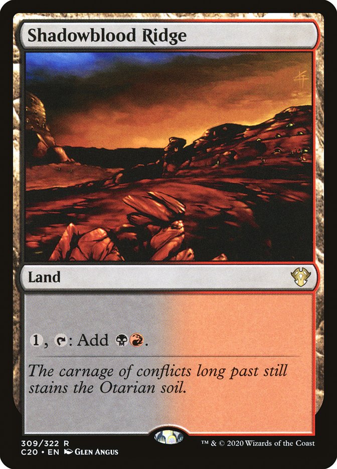 Shadowblood Ridge [Commander 2020] | Gear Gaming Bentonville