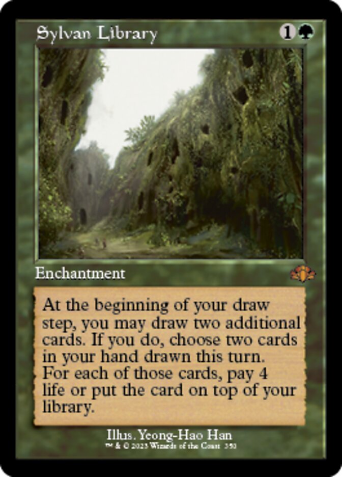 Sylvan Library (Retro) [Dominaria Remastered] | Gear Gaming Bentonville