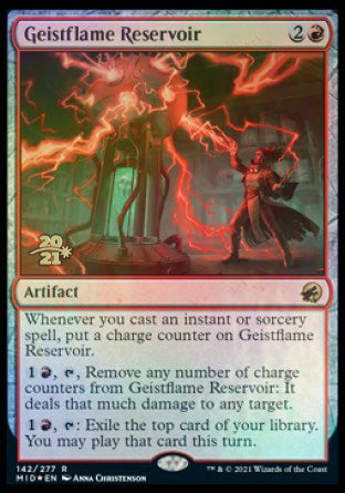 Geistflame Reservoir [Innistrad: Midnight Hunt Prerelease Promos] | Gear Gaming Bentonville