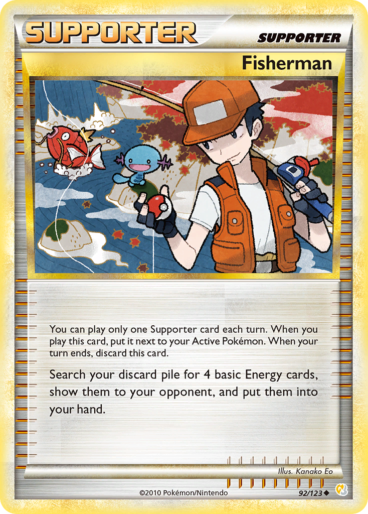 Fisherman (92/123) [HeartGold & SoulSilver: Base Set] | Gear Gaming Bentonville