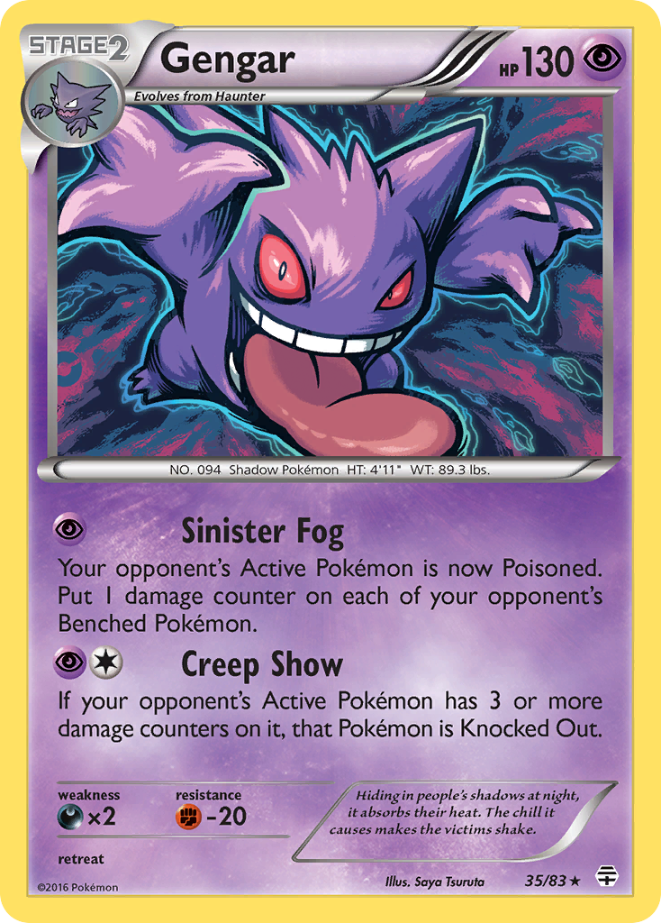 Gengar (35/83) [XY: Generations] | Gear Gaming Bentonville