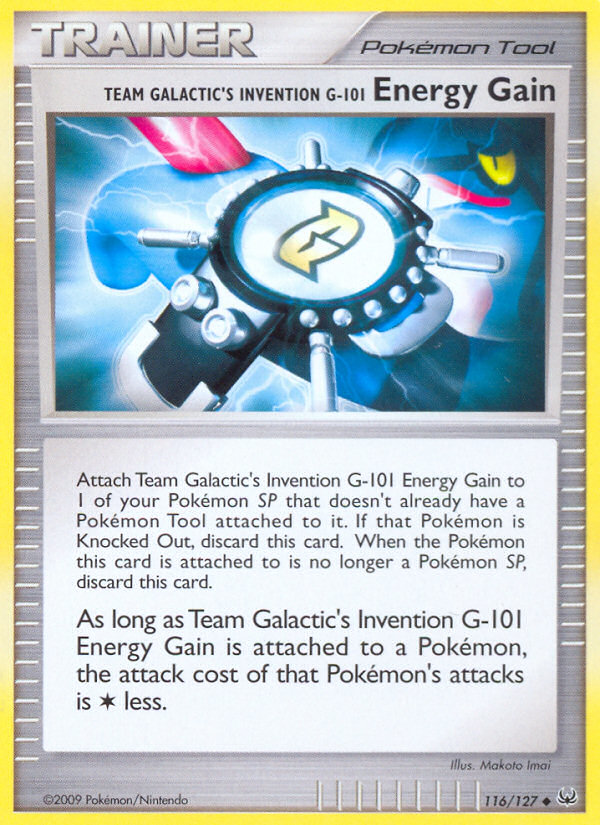 Team Galactic's Invention G-101 Energy Gain (116/127) [Platinum: Base Set] | Gear Gaming Bentonville