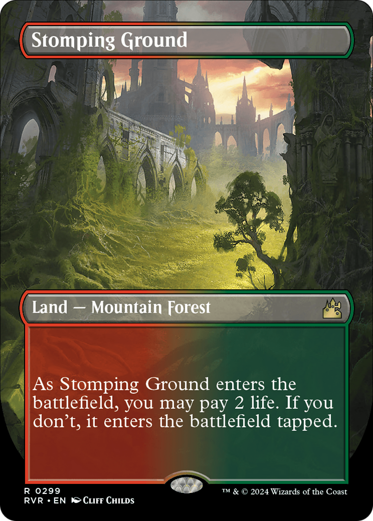 Stomping Ground (Borderless) [Ravnica Remastered] | Gear Gaming Bentonville