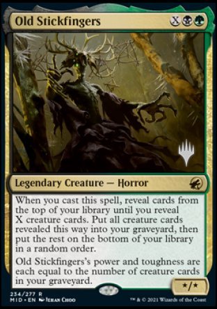 Old Stickfingers (Promo Pack) [Innistrad: Midnight Hunt Promos] | Gear Gaming Bentonville